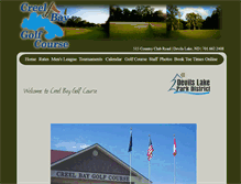 Tablet Screenshot of golfdevilslake.com